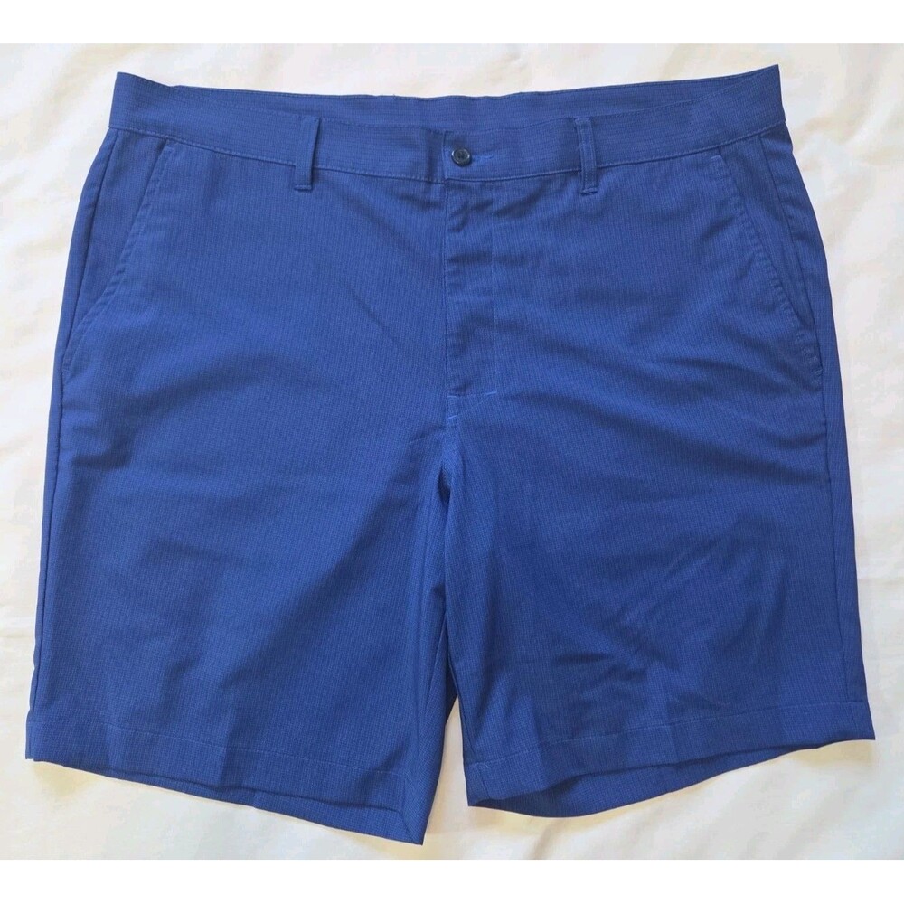Jack Nicklaus Performance Golf Shorts Moisture Wick Stretch Blue/Blk 38 Mens